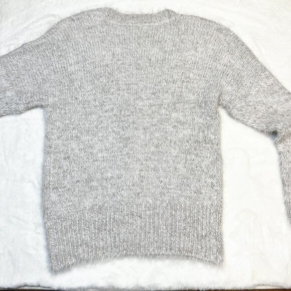 Leith Alpaca Blend Cardigan Eyelash Knit Sz Small - Picture 5 of 10
